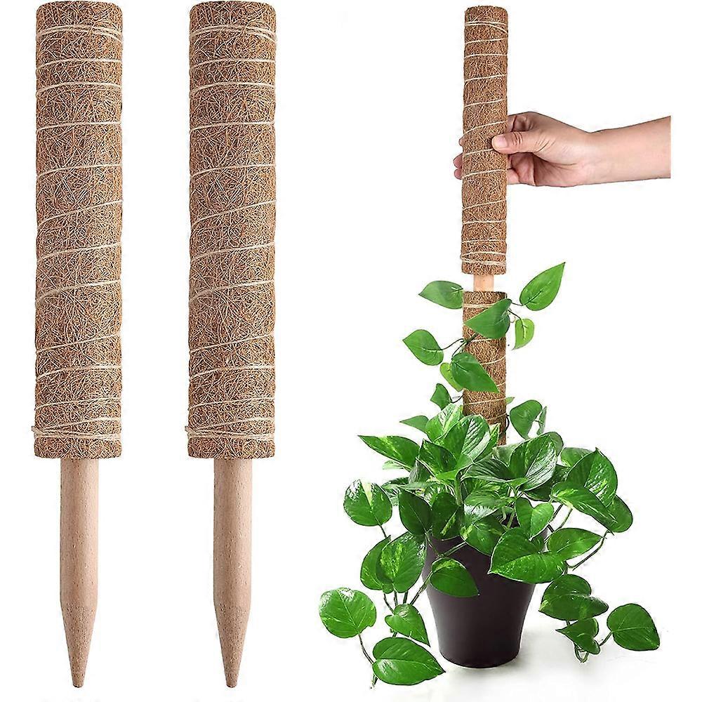 2PC Moss Pole, Extendable Plant Sticks Support, Plant Stakes for Indoo
