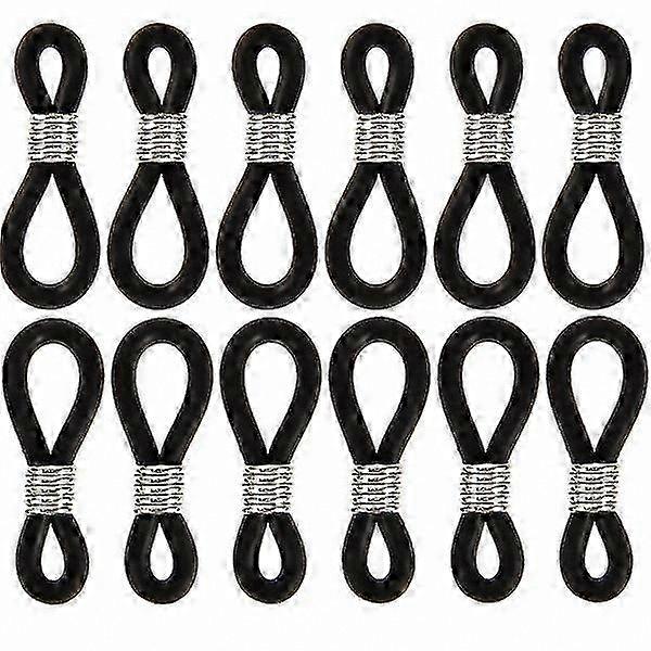 硅胶眼镜链连接器，100 个眼镜线防滑支架