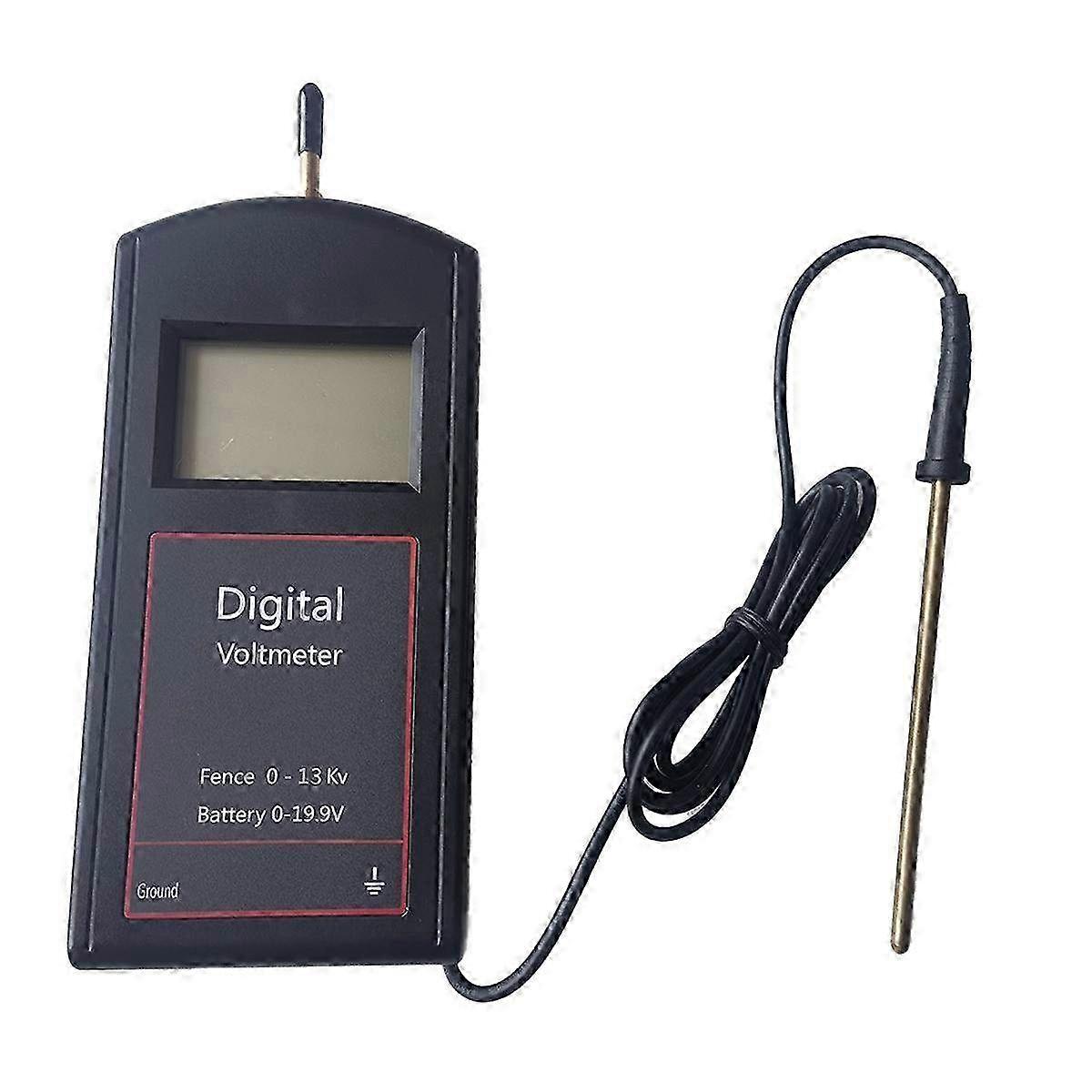 Electric Fence Tester with Large LCD Display - Battery Testing Tool for Easy and Accurate Voltage Measurement