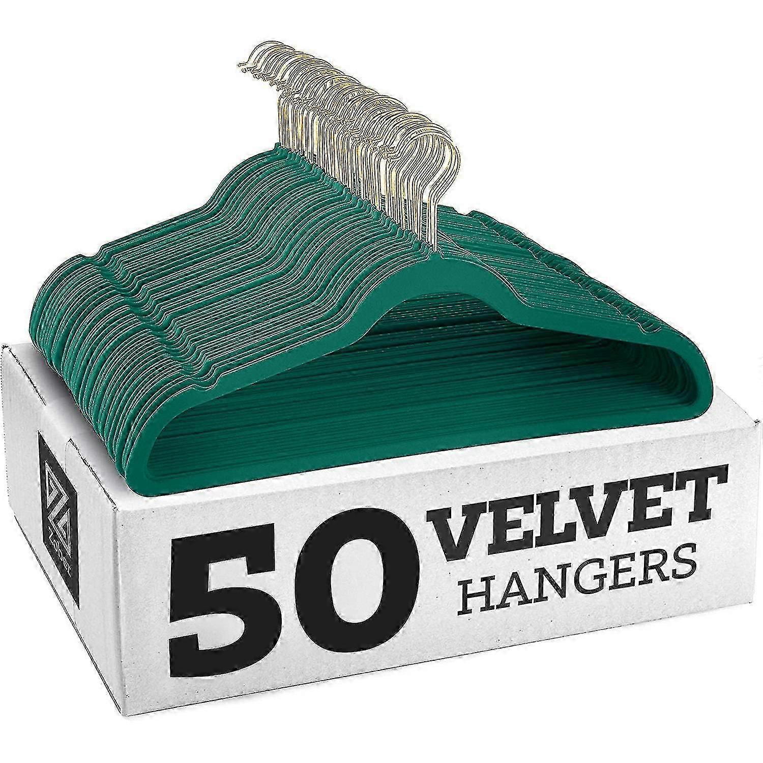 Rutschfeste Kleiderbügel aus Samt – Anzugbügel (10er-Pack)