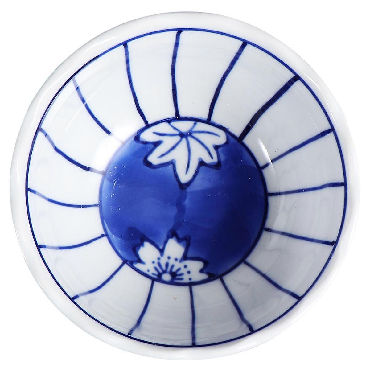 Underglazed Design Ice Cream Bowl With Stand Ideal For Parties And Events 10x10x6.5cm Elegant Multi Color 1Pack