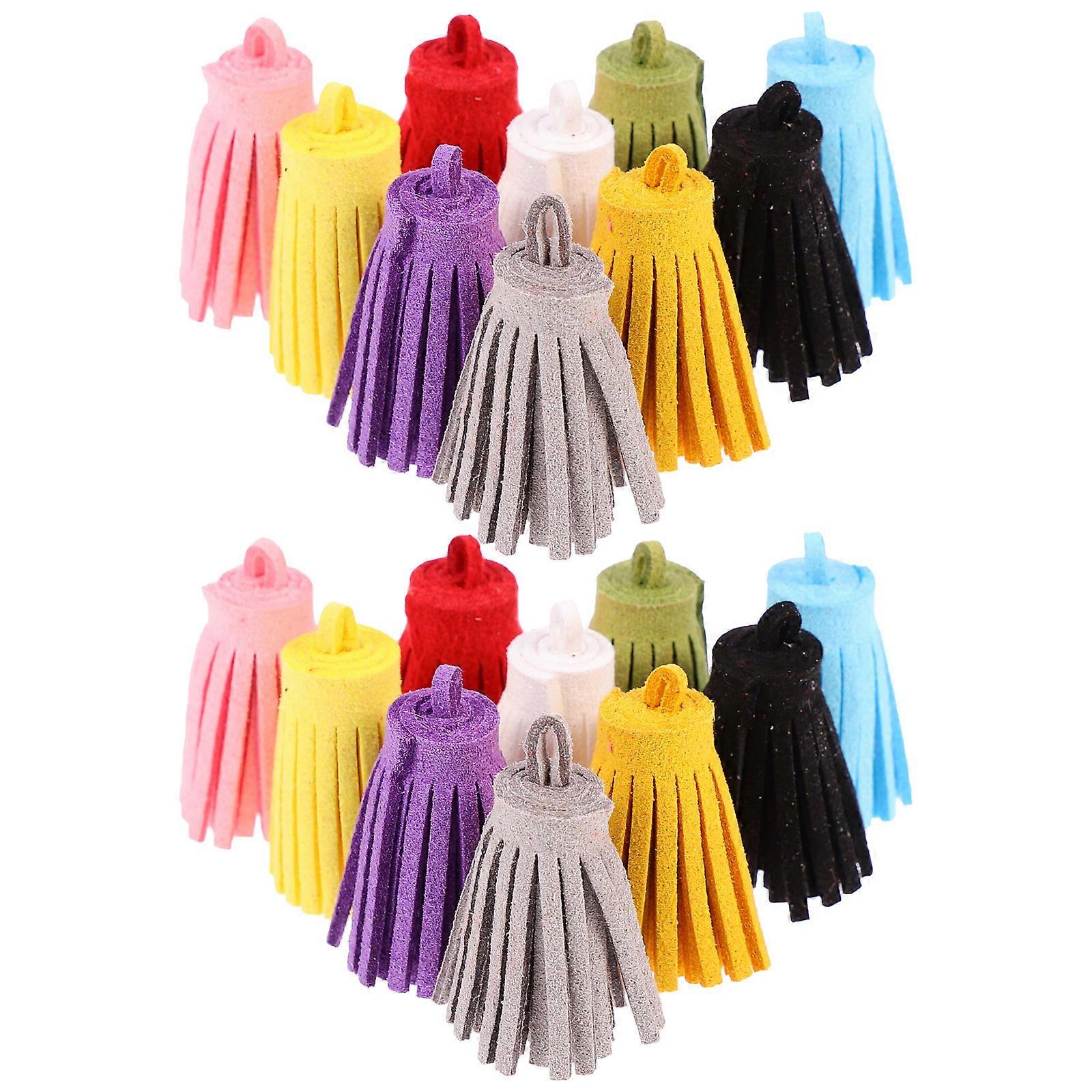 20pcs Rolling Tassel Pendants for DIY Crafts – Soft Tassel Accessories for Jewelry, Phone Decor, and Handmade Projects