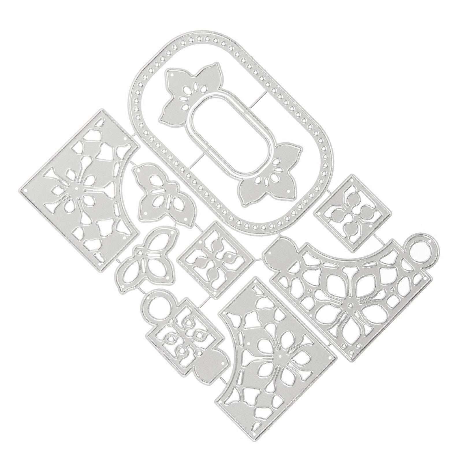 High Carbon Steel Cutting Die For Paper Craft Festival 15x11.5cm Silver Craft Making 1Set