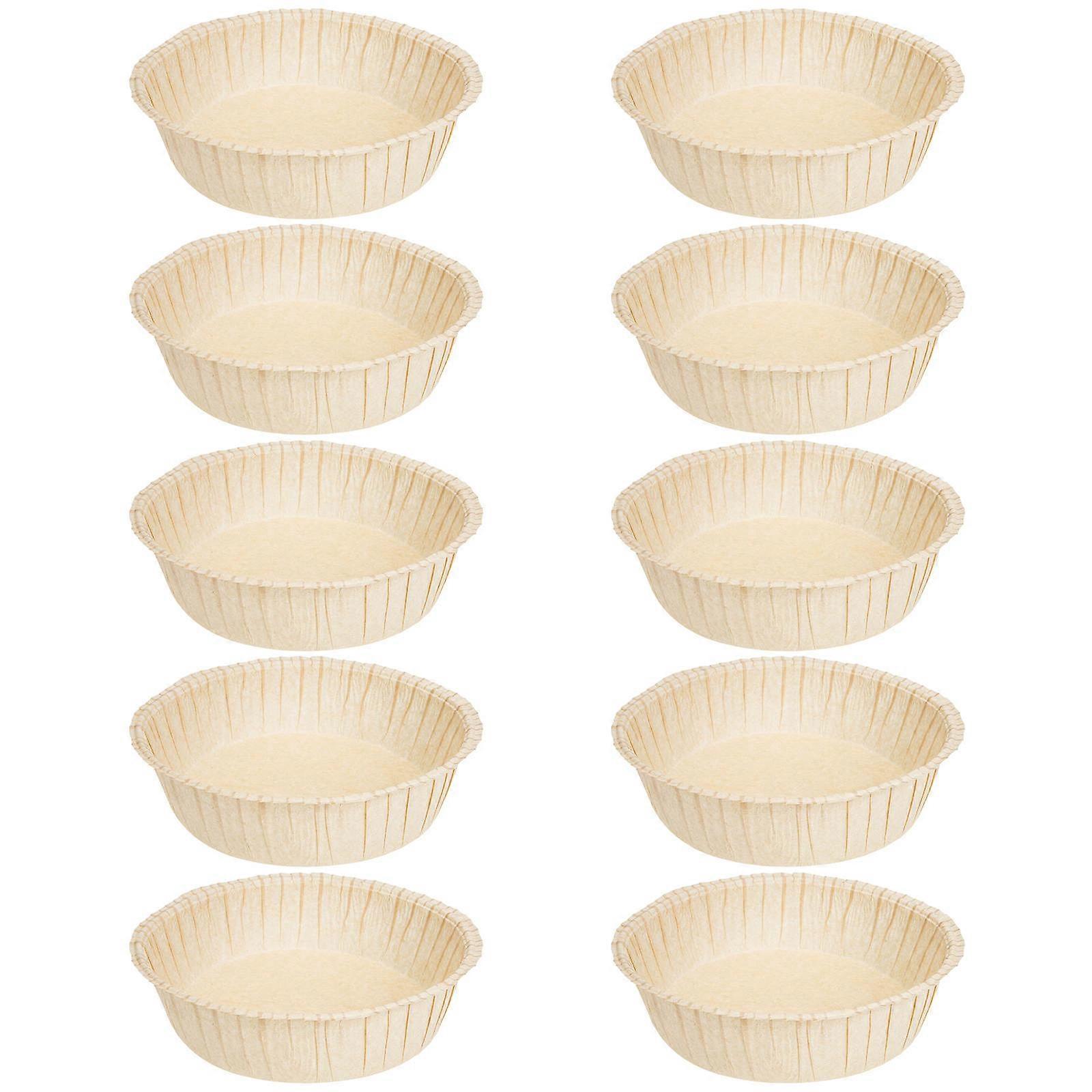 10pcs Round Baking Paper Trays Non Stick Coated For Air Fryer Oven Roasting For Chicken Serving
