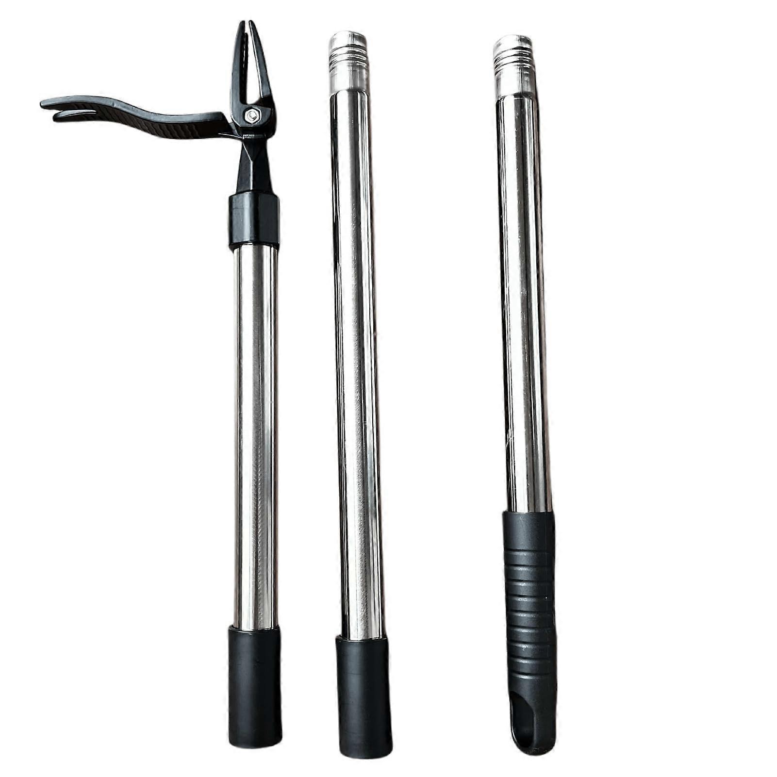 Standup Puller Efficiently Removes DeepRooted Weeds for Garden, Durable Stainless Steel 44Inch Handle