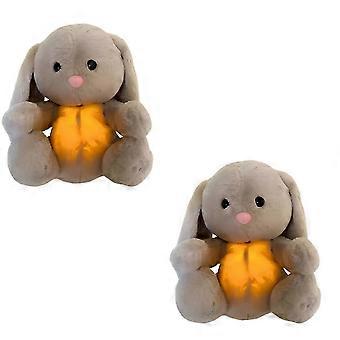 2025 Breathing Bunny Bunny Pluche Pop Speelgoed Kinderen Muziek Slaapgenoten Geluid 2 stuks