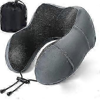 Travel Memory Foam Neck Pillow, Adjustable, with Eye Mask, Ear Plugs Neck Pillow, Viscoelastic