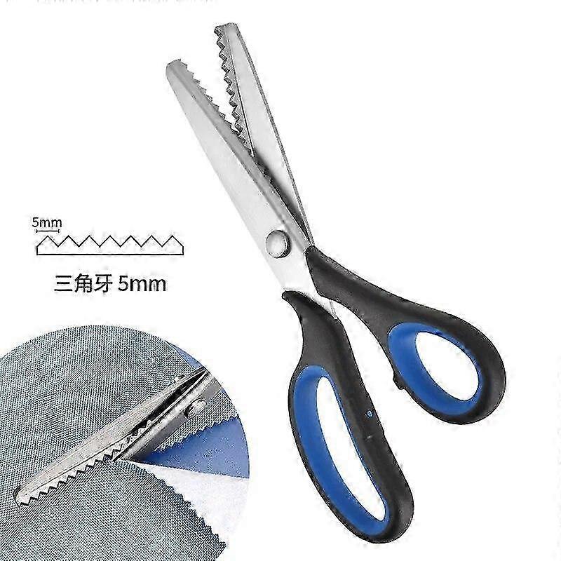 Serrated Edge Fabric Scissors - Durable Stainless Steel Pinking Shears for Sewing and Tailoring Projects