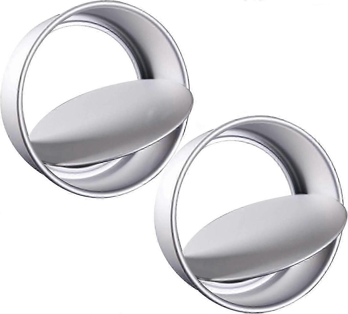 2pc Non-stick Round Cake Pan With Removable Bottom For Cake Baking Round Cake Tin Set