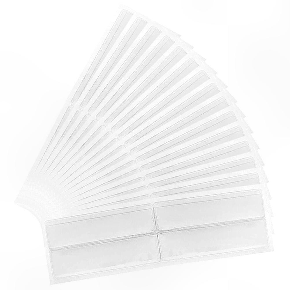 Clear Label Holders with Adhesive Backing for Small Cards and Tags