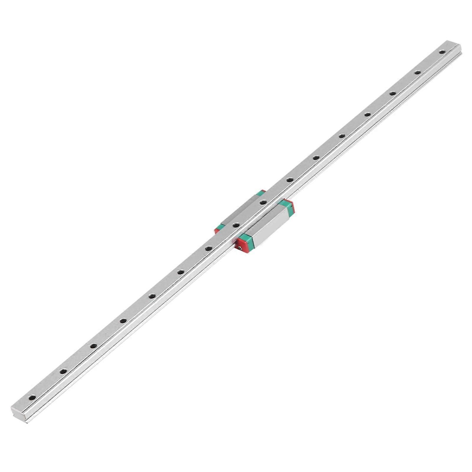 250mm Linear Rail Guide with Smooth Precision Block, Durable Metal for Automated Systems (400mm)