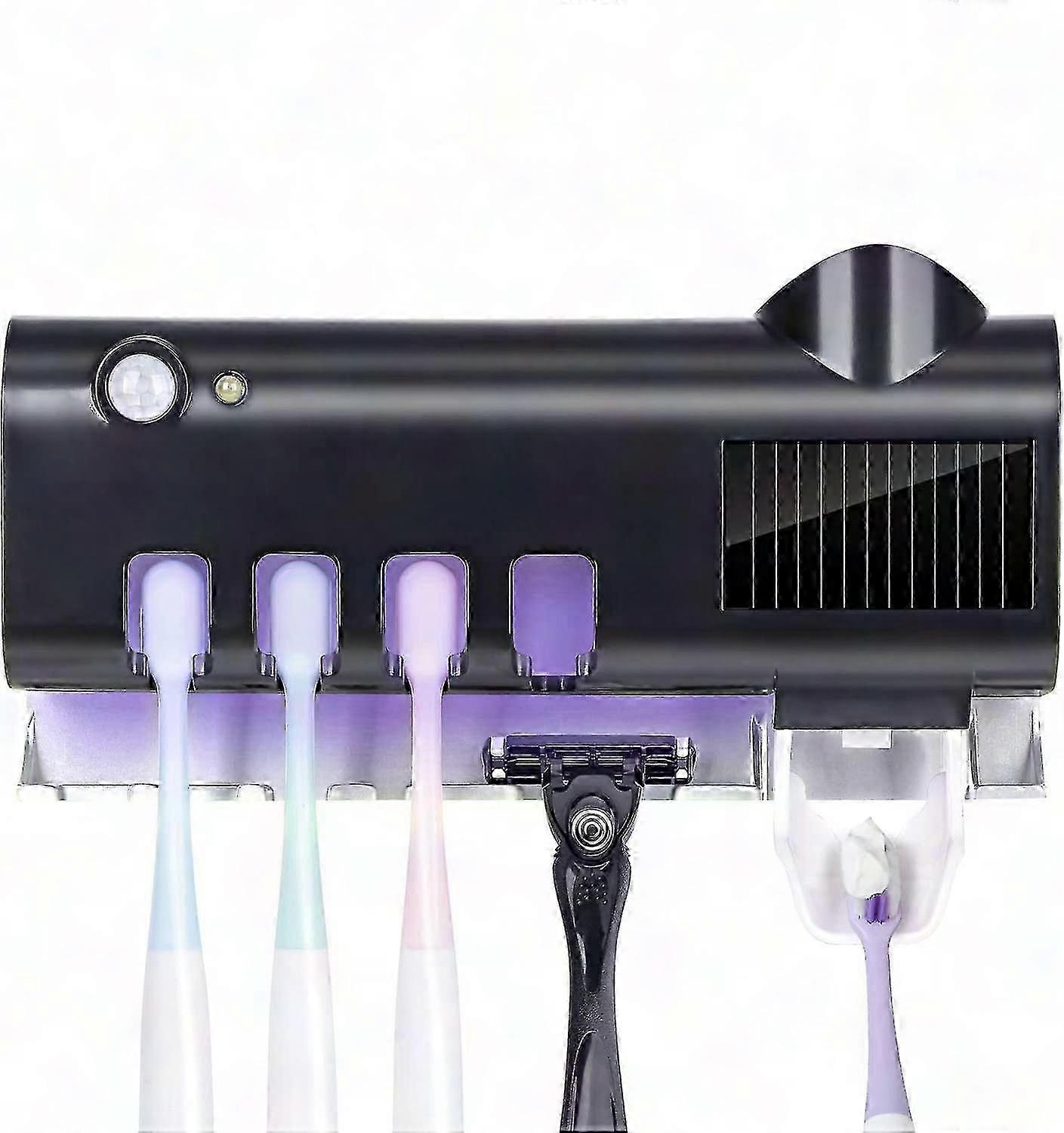 Toothbrush Sterilizer, Uv Toothbrush Sanitizer And Holder With Led Uv Light Sterilization Function