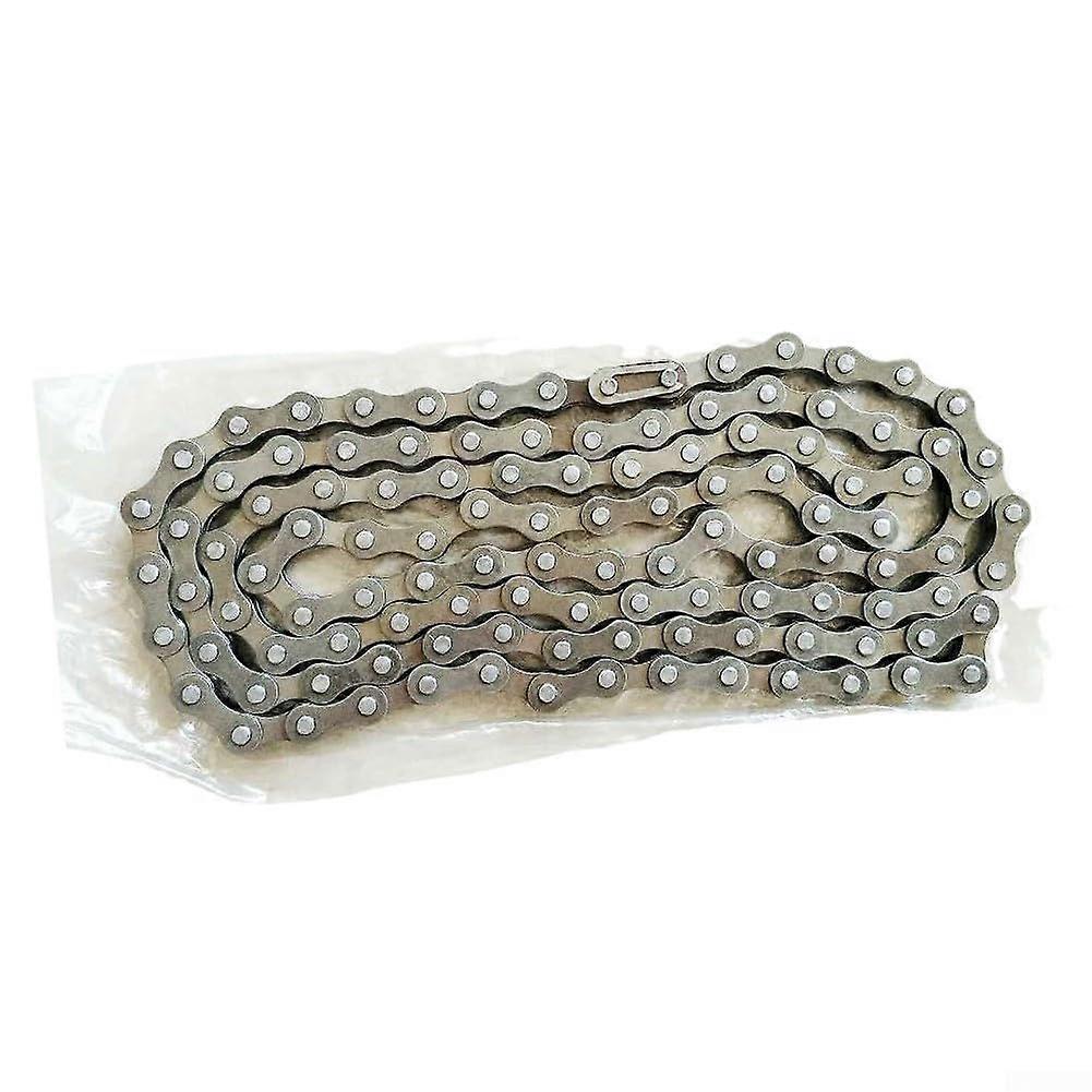 Single Speed Bike Chain, High Strength Steel, Easy Tool Free Installation, Silver Color, Compatible with Most Single Speed Bikes