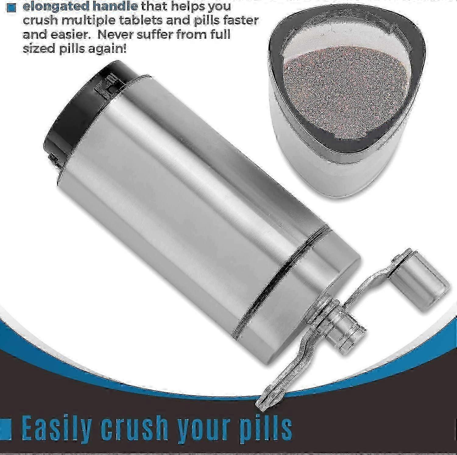 Tablettknuser i rustfritt stål for daglig bruk