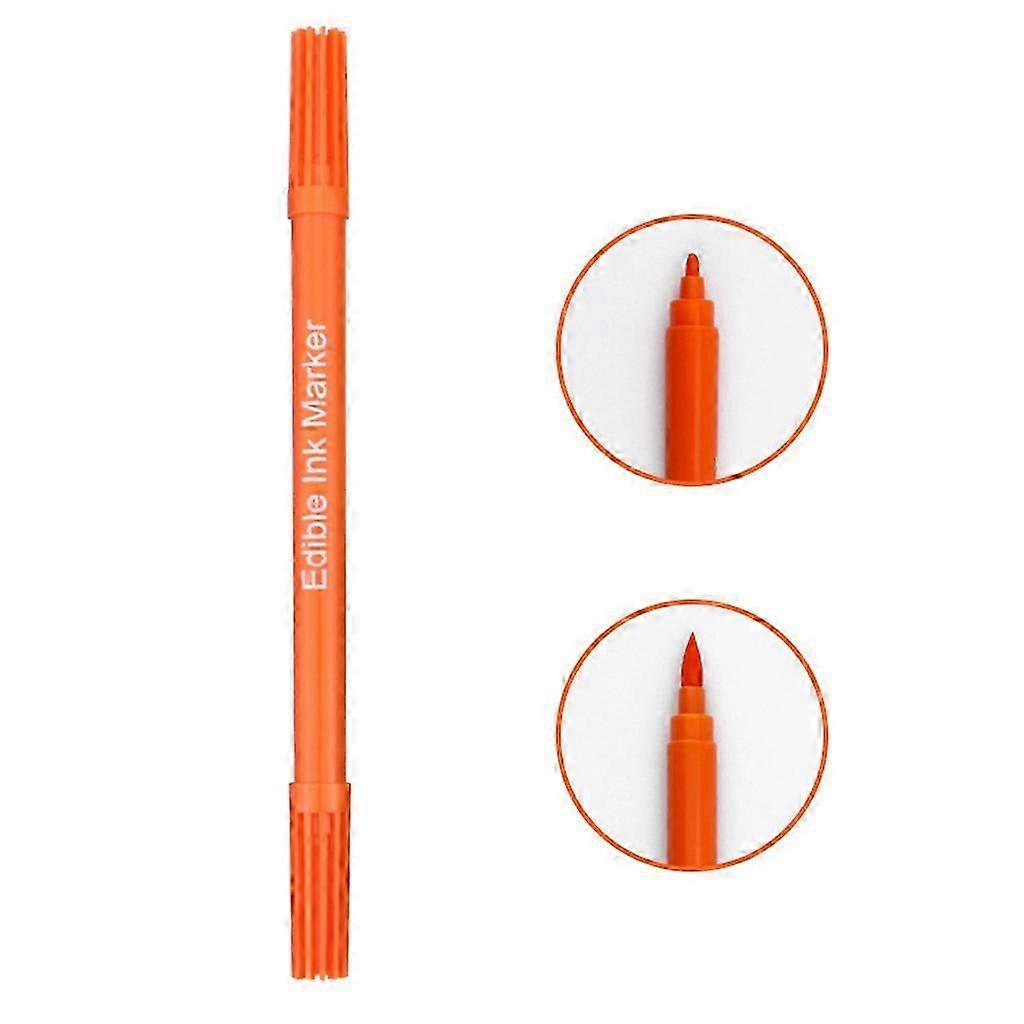 Dual Tip Food Coloring Pens for Cake Cookie Decorating Red Marker Set