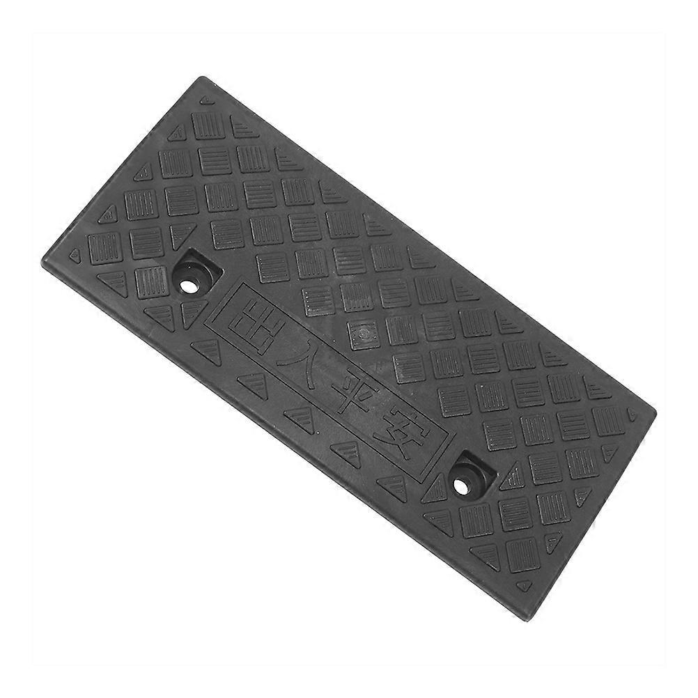 Driveway Ramp Scooter Ramp Vehicle Use Rubber Black Slip Resistance 1Pcs