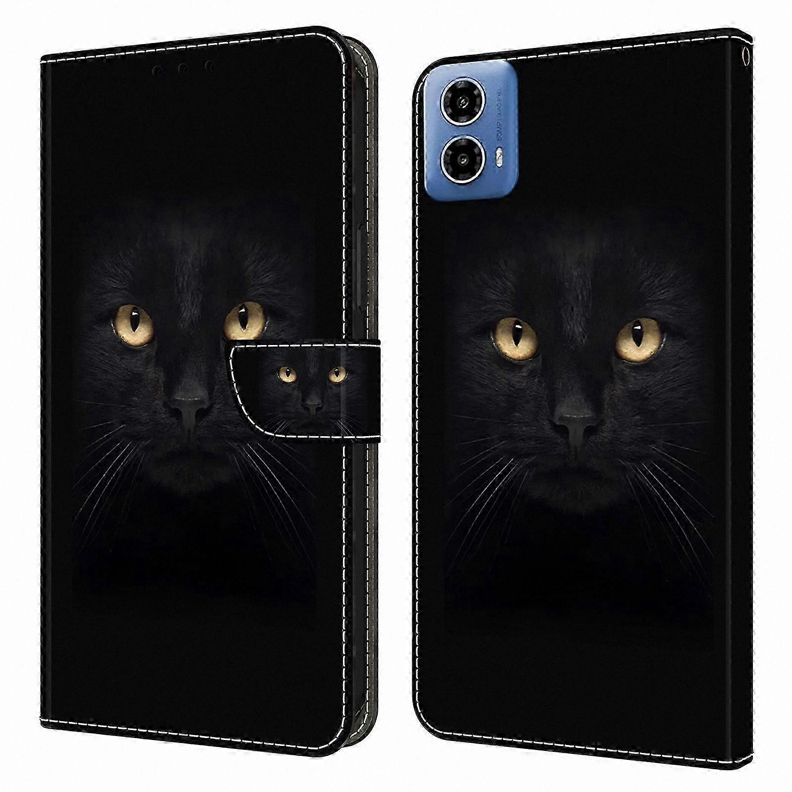 Leather Wallet Case with Stand Function for Moto G24 Power, 3D Pattern Printed Phone Cover