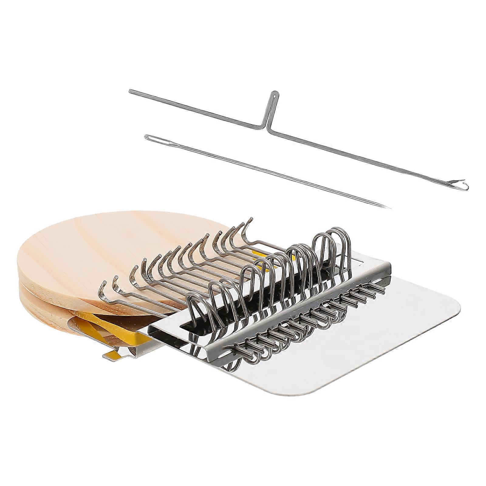 Mini Wooden Weaving Loom – Hand Knitting Machine for Educational Crafting – Durable Tool for Sweaters, Scarves & Wall Hangings to Enhance Patience
