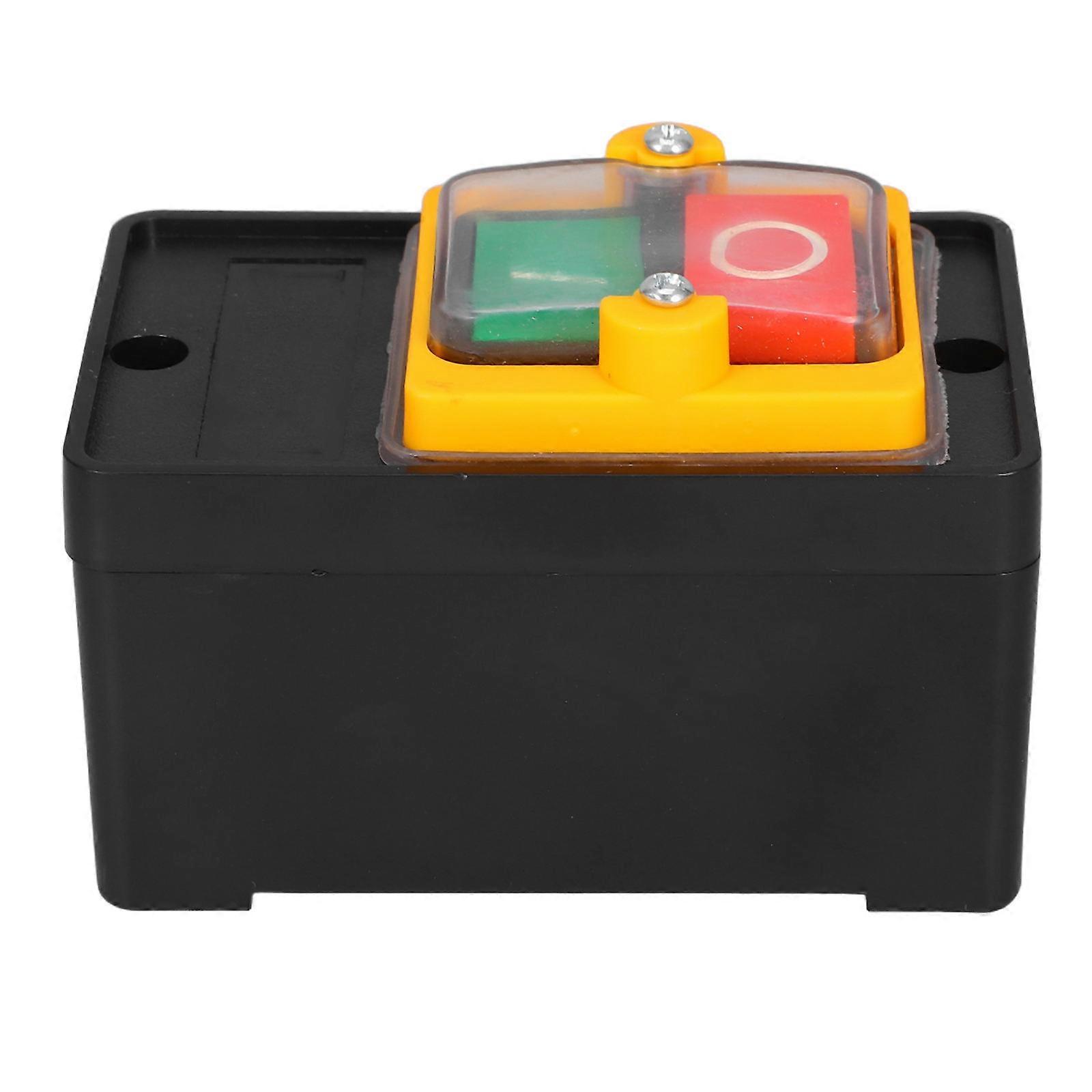 Self Lock Push Button Switch 2PCS Motor Start Stop Control Button for Industrial Heavy Duty Equipment Power Control