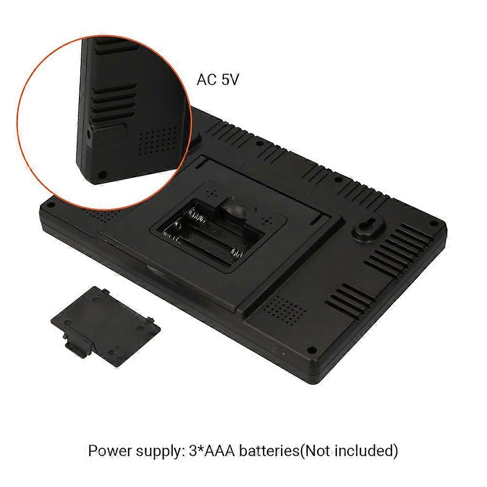 Indoor&Outdoor Temperature Humidity Digital Multifunctional Clock & Thermo-Hygrometer Thermometer & Hygrometer Large Color Display with Backlight with