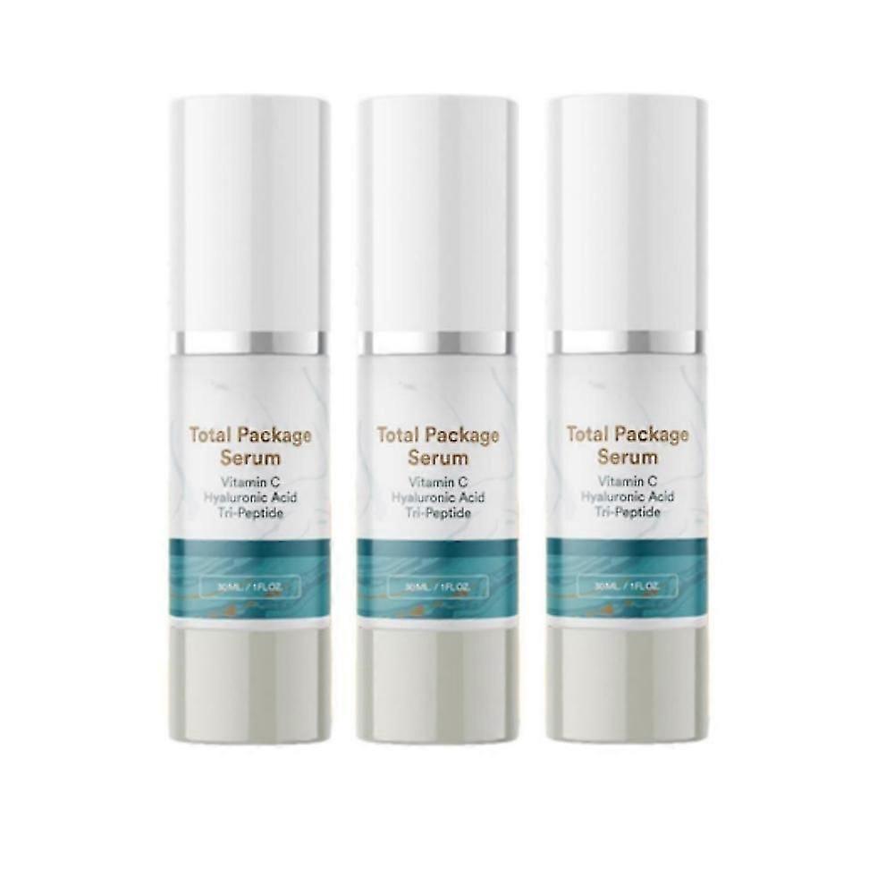 العبوة الكاملة مصل مضاد للشيخوخة ، فيتامين سي الكل في واحد ، حمض الهيالورونيك ، مصل الببتيدات للوجه