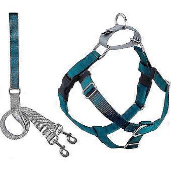 Pour For Freedom Harnais pour chien sans traction | Réglable Doux Confortable Pour Une Promenade De Chien Facile |Pour Petits, Moyens Et Grands Chiens | Fabriqué aux États-Unis | Leas