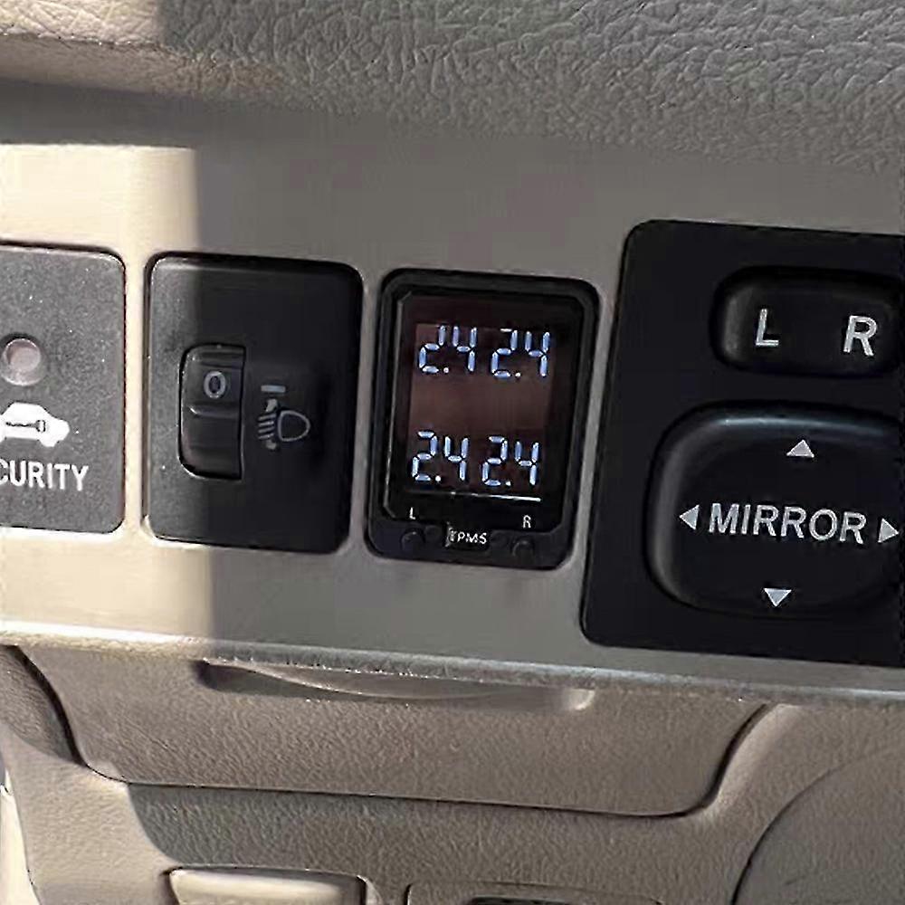 Car LCD Digital Tire Pressure Monitor System OBD TPMS Security Alar...