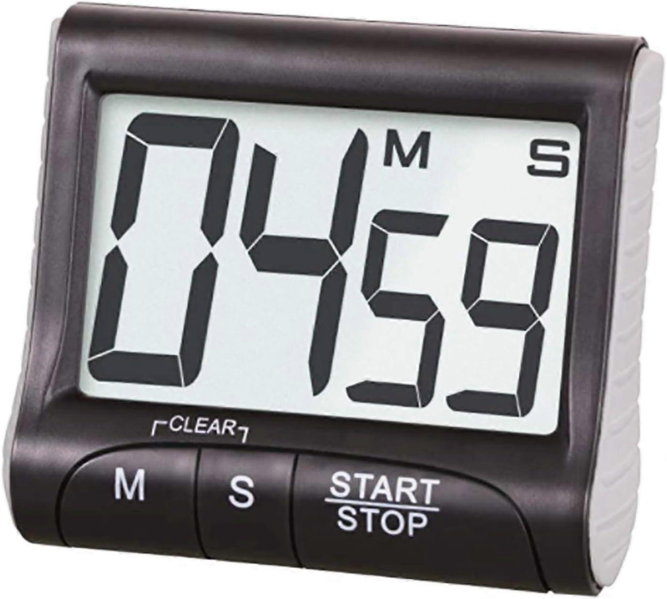 Kitchen Timer, 24H Digital Magnetic Electronic Kitchen Timer Digital Timer, Timer and Stopwatch Function, Loud Alarm, LCD Screen Countdown Magnetic H