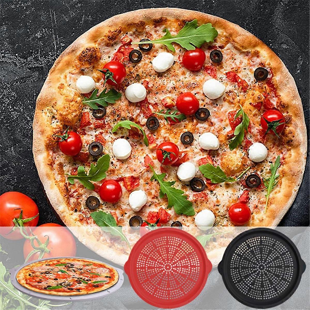 Silicone Pizza Pan Multipurpose Baking Tray Non-Stick Pizza Pan, Grey