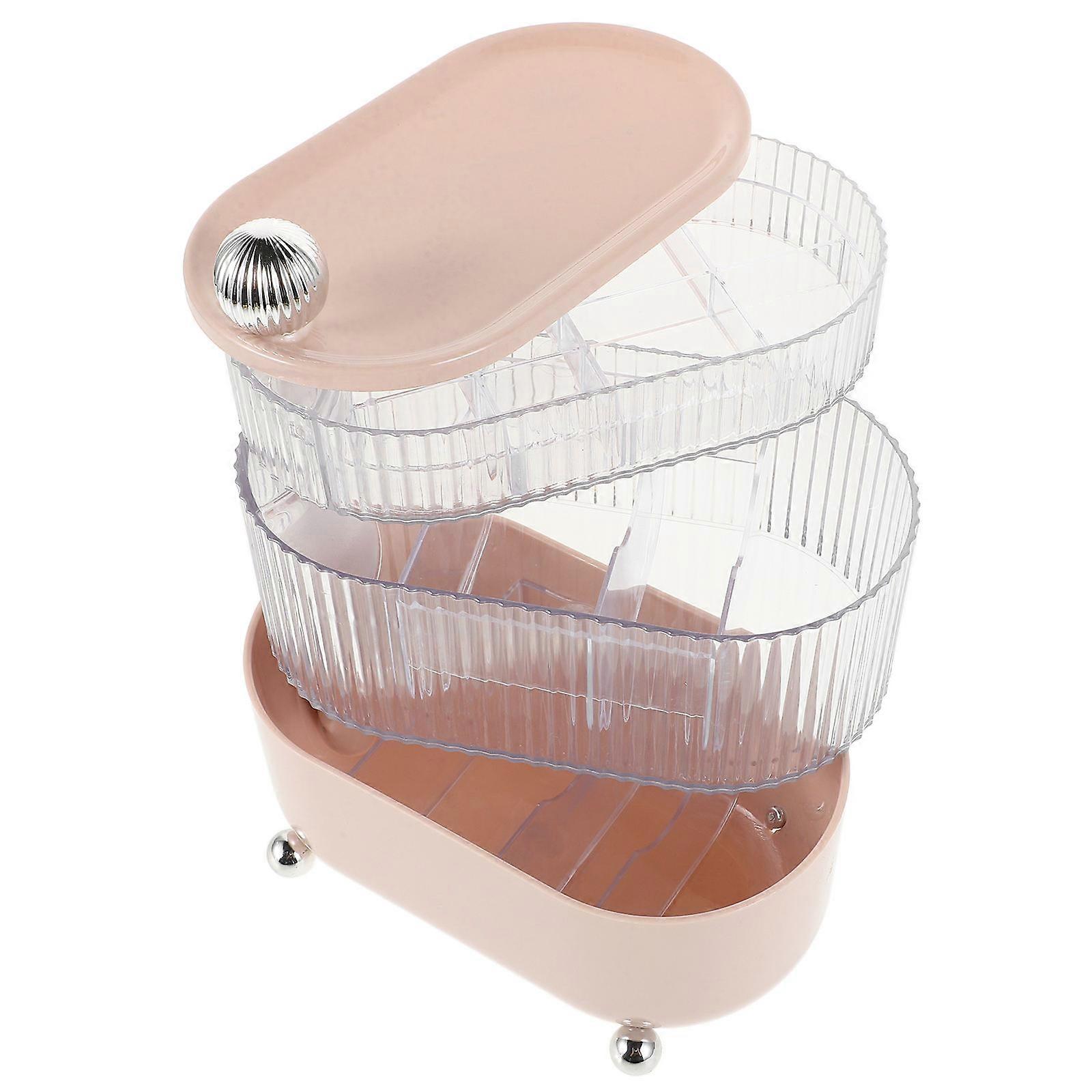 Assorted Color Hair Stuff Organizer with Multilayer Compartment for Convenient Storage 3 Layer Plastic Design