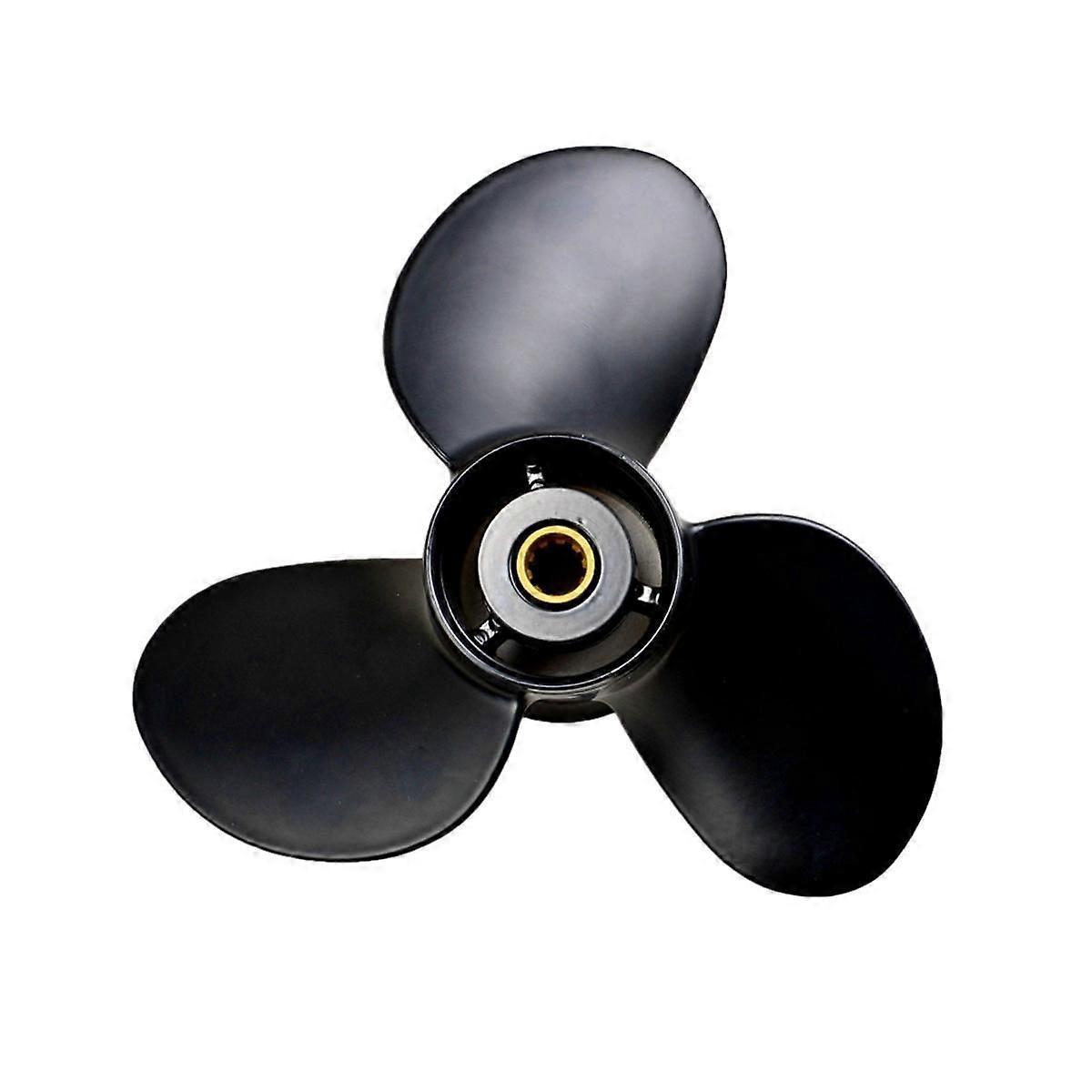 Outboard Propeller 9 1/4X10 58100-93733-019 for 8 9.9 15 20 Motor, 3 Blade, 10 Spline, Marine