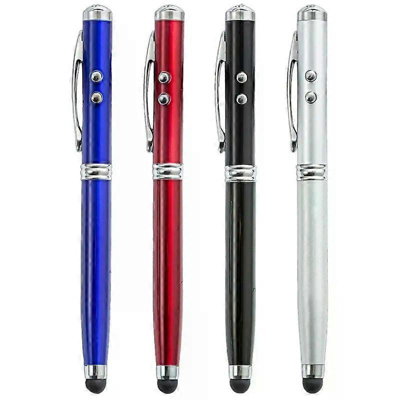 4 in 1 Capacitive Stylus Ballpoint Pen LED Light for Touchscreen Device