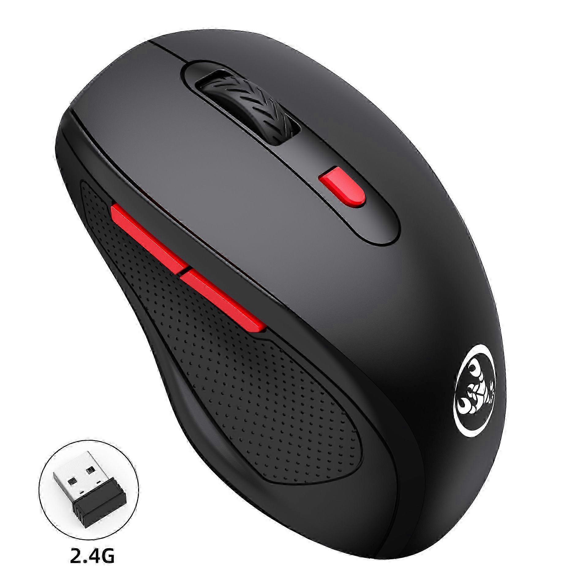 2.4G Wireless Mouse for Laptop, Ergonomic Computer Mouse with , 6 Button Cordless Mouse for Windows Mac PC Notebook