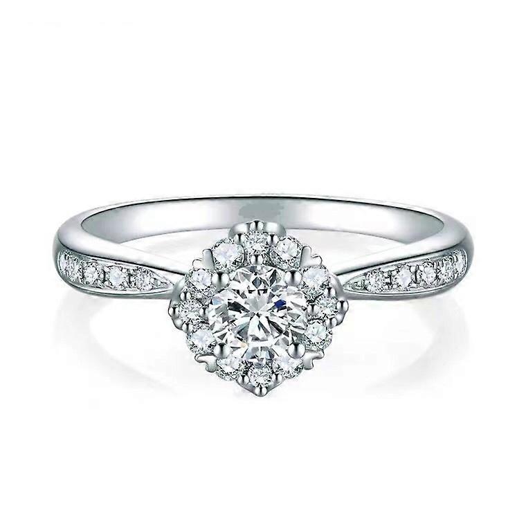 Moissanite Ring, Women's Stylish Electroplated Copper Engagement Ring