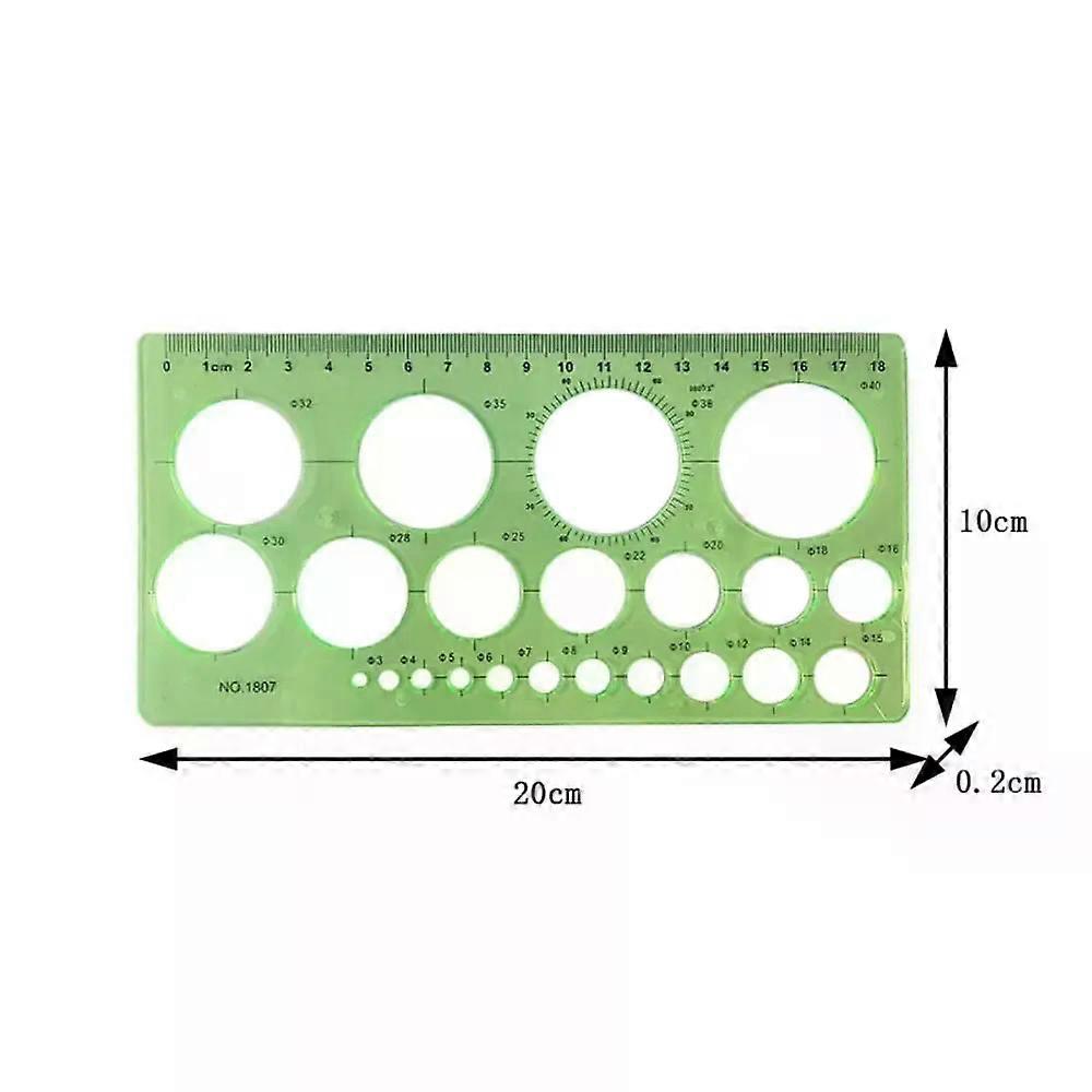Geometric Template Ruler Plastic Technical Drawing Oval Ruler Triangle Student Circle Stencil Drafting Supply
