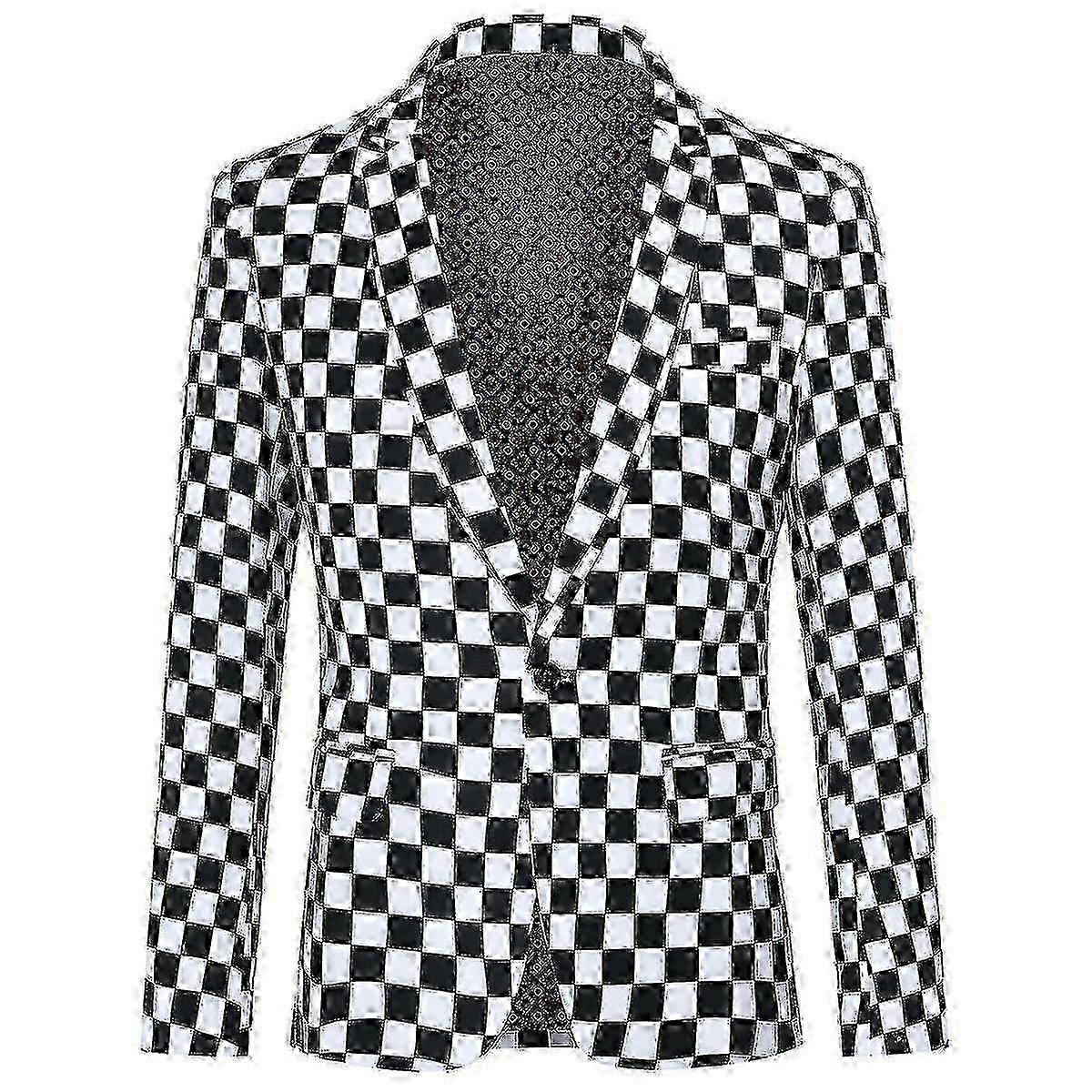 One button blazer for men in formal casual design