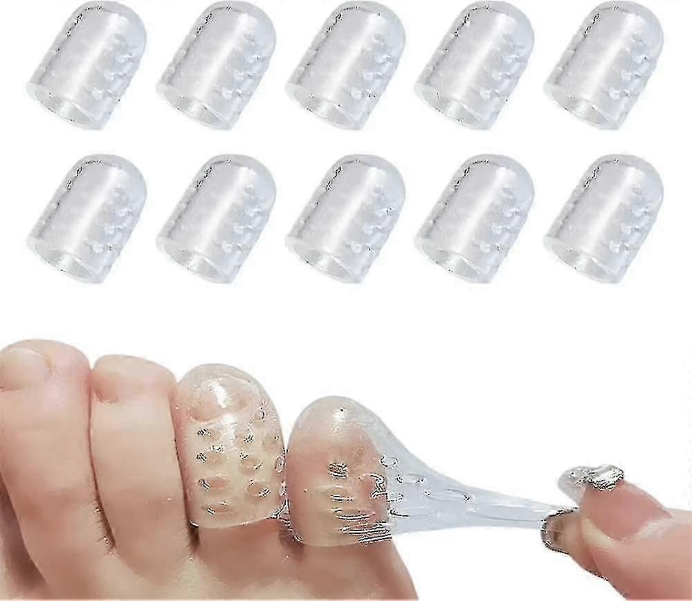 Σιλικόνη αντι-τριβή Toe Protector, Gel Toe Protectors Breathable Toe καλύπτει Toe μανίκια για τους κάλους, φουσκάλες και Ingrown Toenails-YUHAO