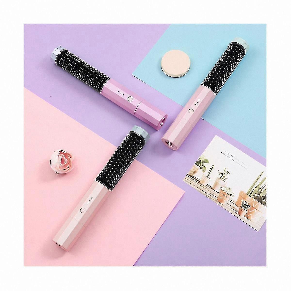 2-in-1 USB Rechargeable Hair Styler with Fast Heating for Curling and Straightening