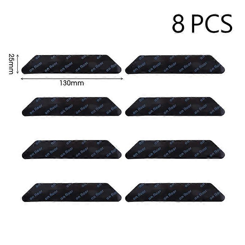 16/8Pcs Reusable Washable Non-Slip Carpet Stickers Anti-Curling Floor Rug Gripper Tape Corner Pad