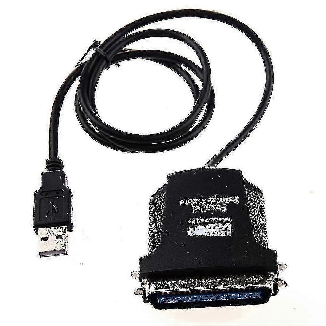 Black 36pin Male to Parallel Port USB Printer Conversion Cable