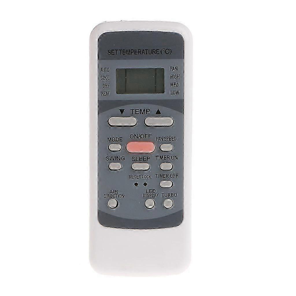 Wearproof Air Conditioning Remote Controller with Smooth for Touch for Midea R51M/BGE CE R51D ER51M White