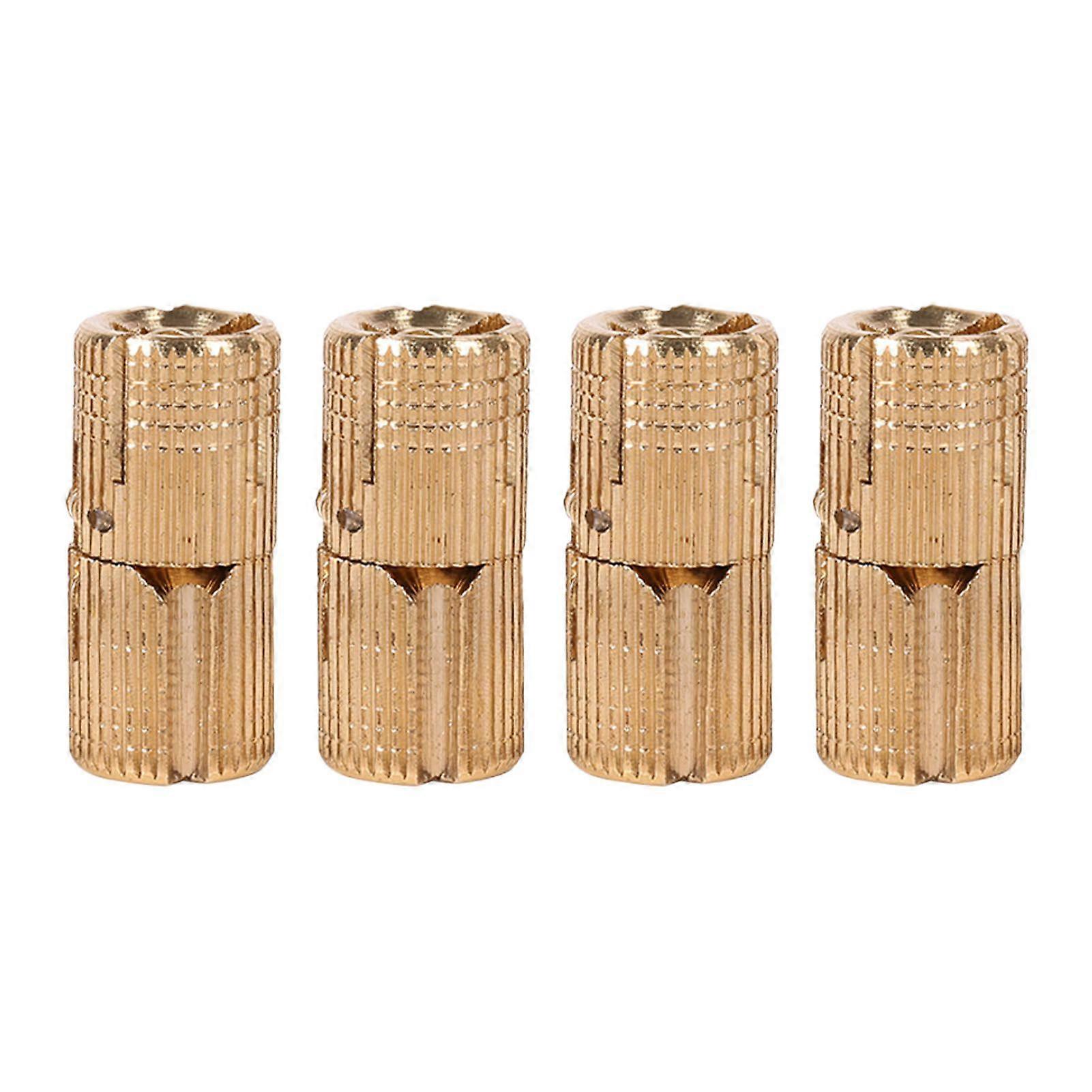 4pcs/pack Copper Cabinet Door Concealed Barrel Hinge for Worktops DIY Project 10mm