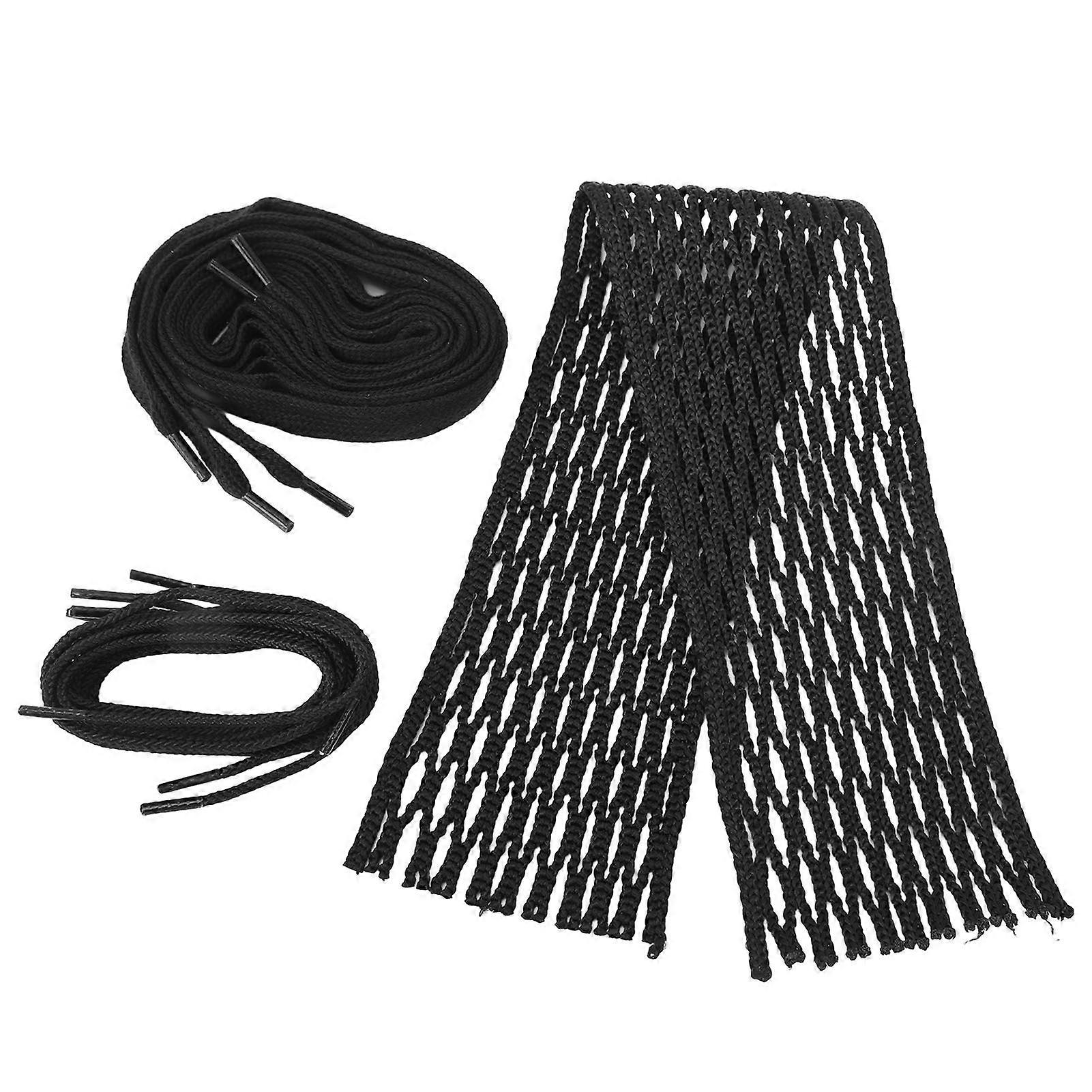 Lacrosse Mesh String Black Nylon Wear Proof Lacrosse Mesh Piece Woven String for Accessory