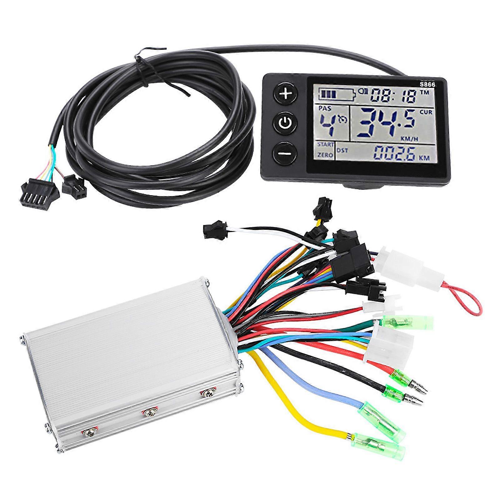24V-36V Waterproof LCD Display Panel Electric Bicycle Scooter Controller Kit (1#24V-36V)