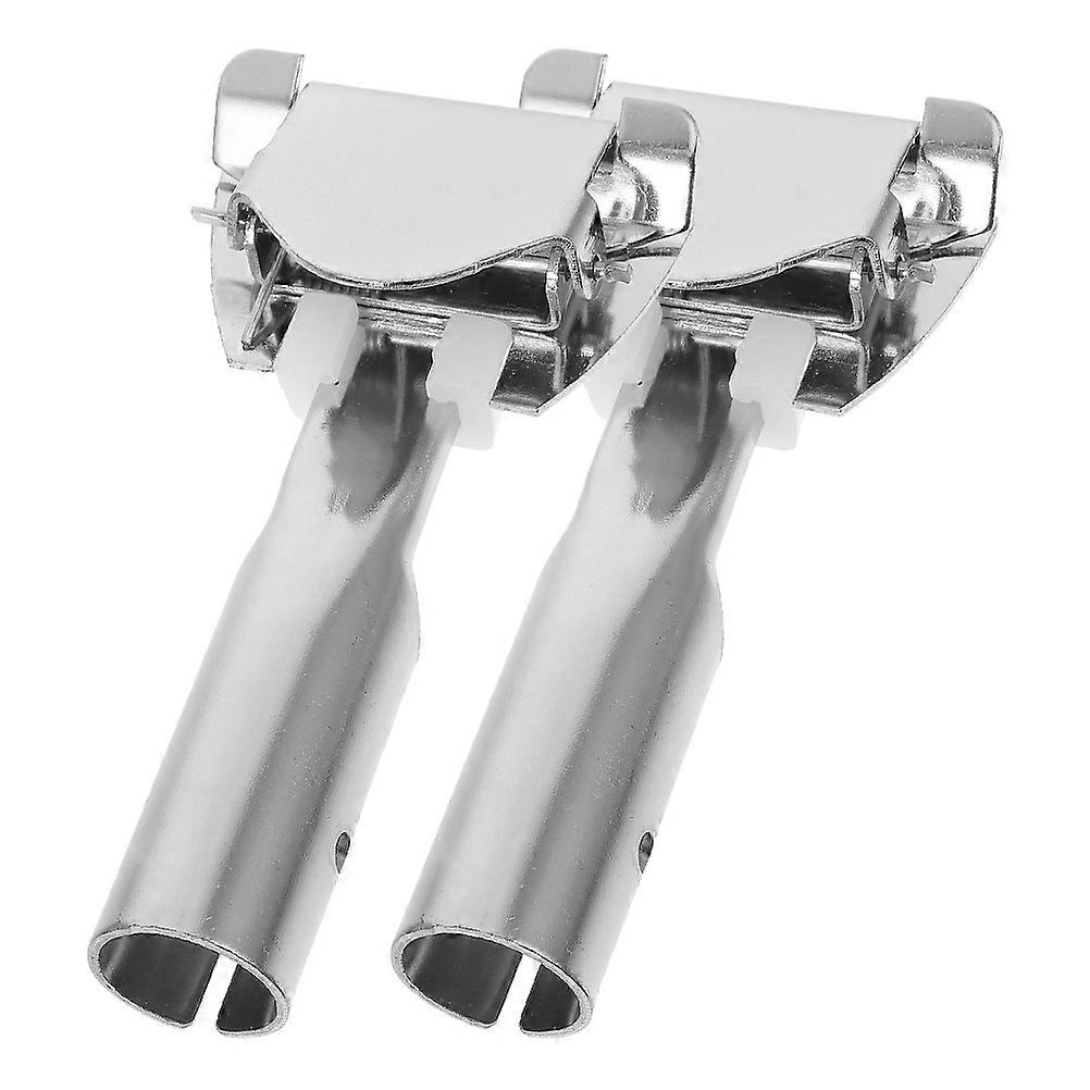Mop Head Replacement Clamp 2PCS Mop Handle Clamps Perfect For Hotel Cleaning Ergonomic Grip 14.50X7.50X3.50CM Size Rectangular Clip