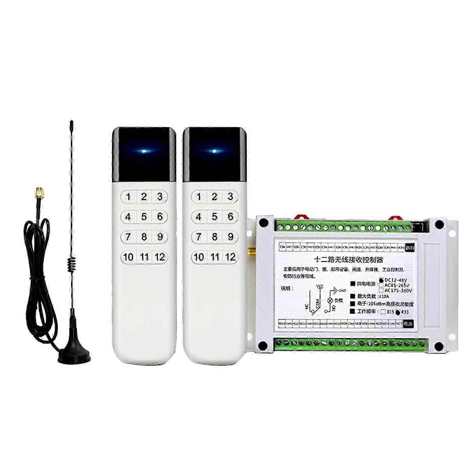 Effortless Wireless Control for Lamp Multiple Devices 12V24V 220V 12 Channel Remote Operation Intelligent Remote Switchs