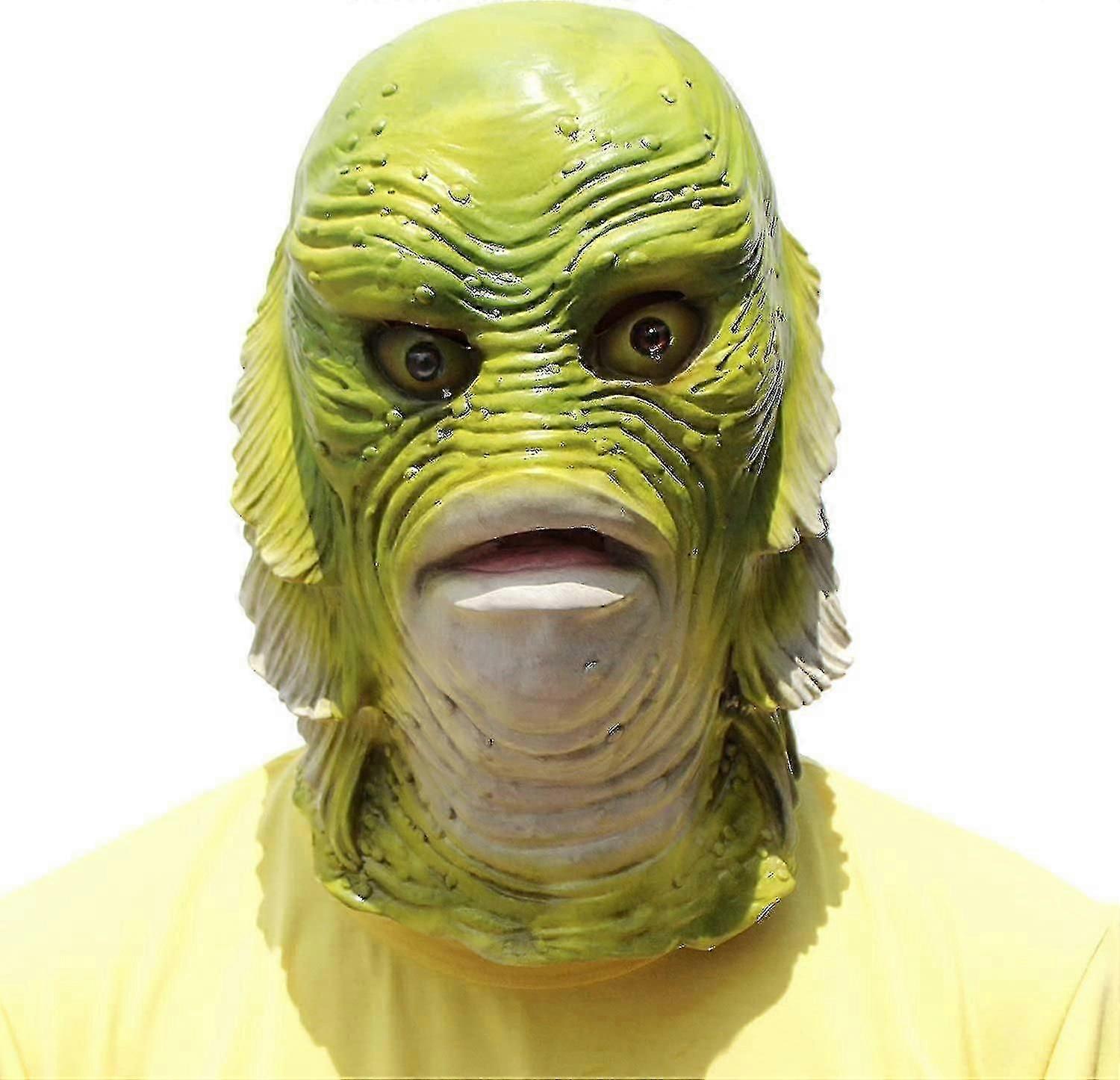 Fish Mask - Halloween Animal Head Mask Creature From The Black Lagoon