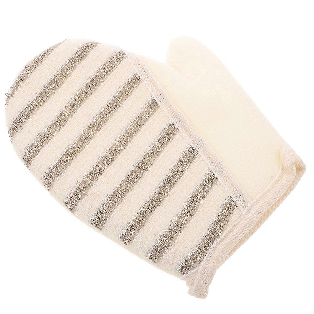 Exfoliating Linen Bath Scrub Mitt for Deep Cleaning Dead Skin 2Pcs