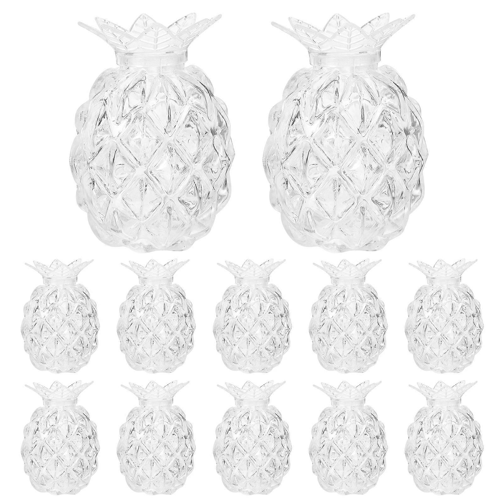 Treat Box Pineapple Shaped Boxes for Decor 12Pcs Small Candy Containers Plastic