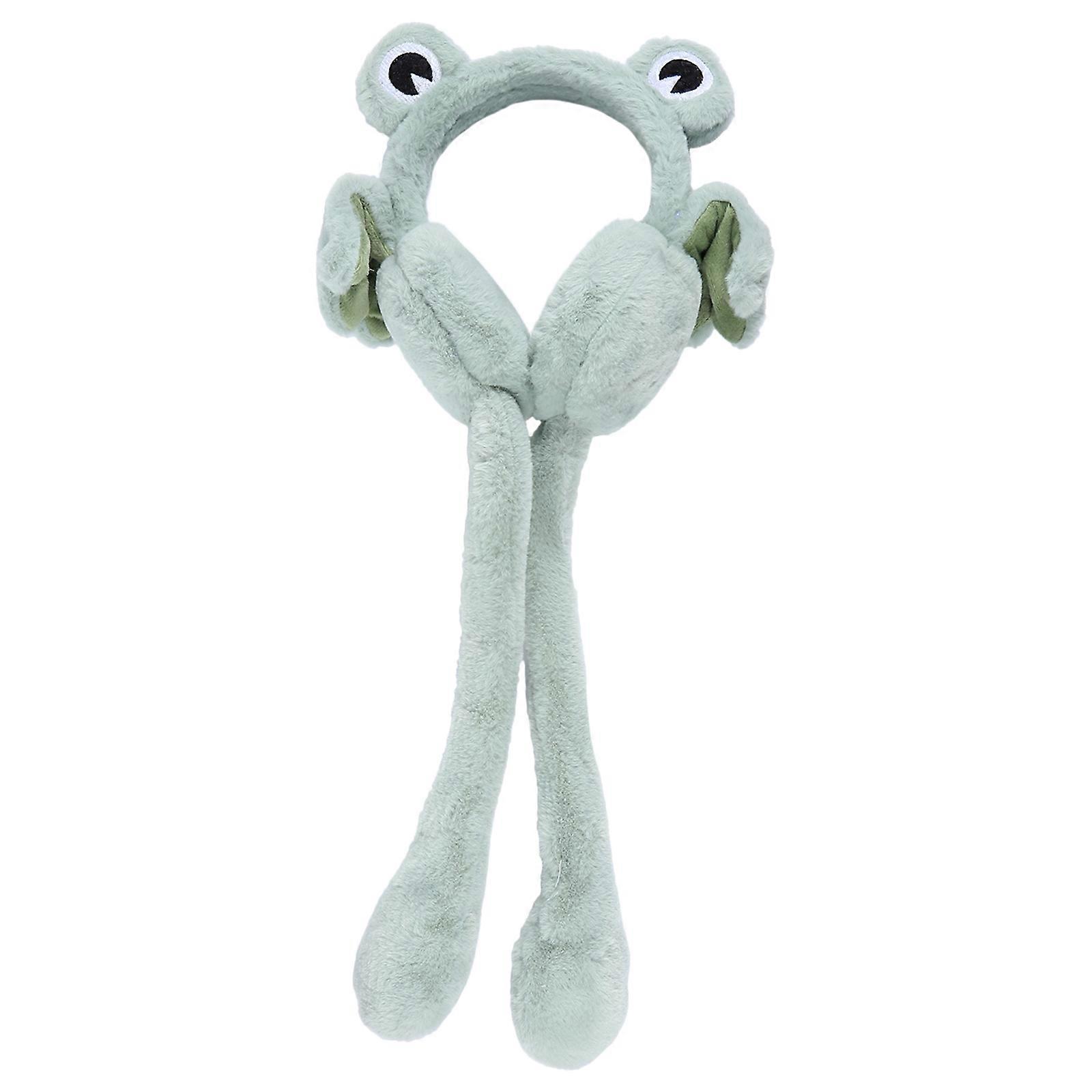 Frog Eusuff Shape Design Zimowa ochrona słuchu Zielona 58x22x12cm Ciepło 1Szt